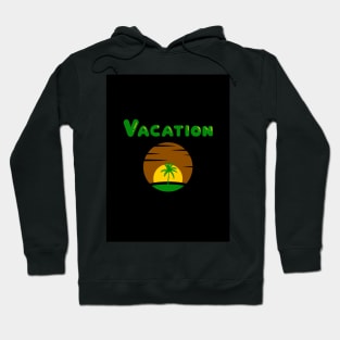 On vacation (black) Hoodie